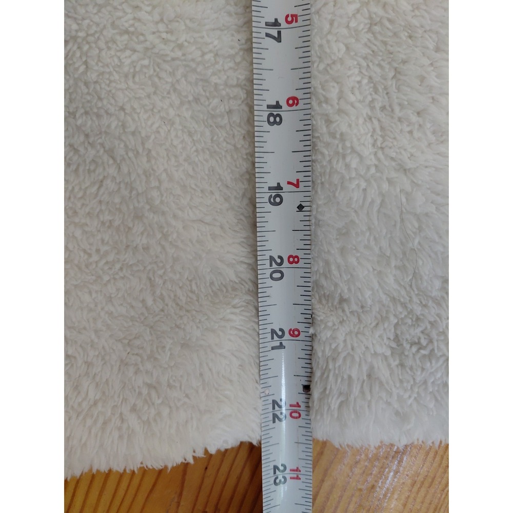 Patagonia Los Gatos Sherpa Vest Womens Small White Fuzzy Fleece Full Zip Gorp - Picture 6 of 7